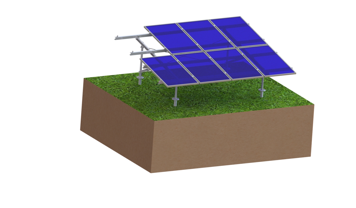 carbon steel solar ground mounting system