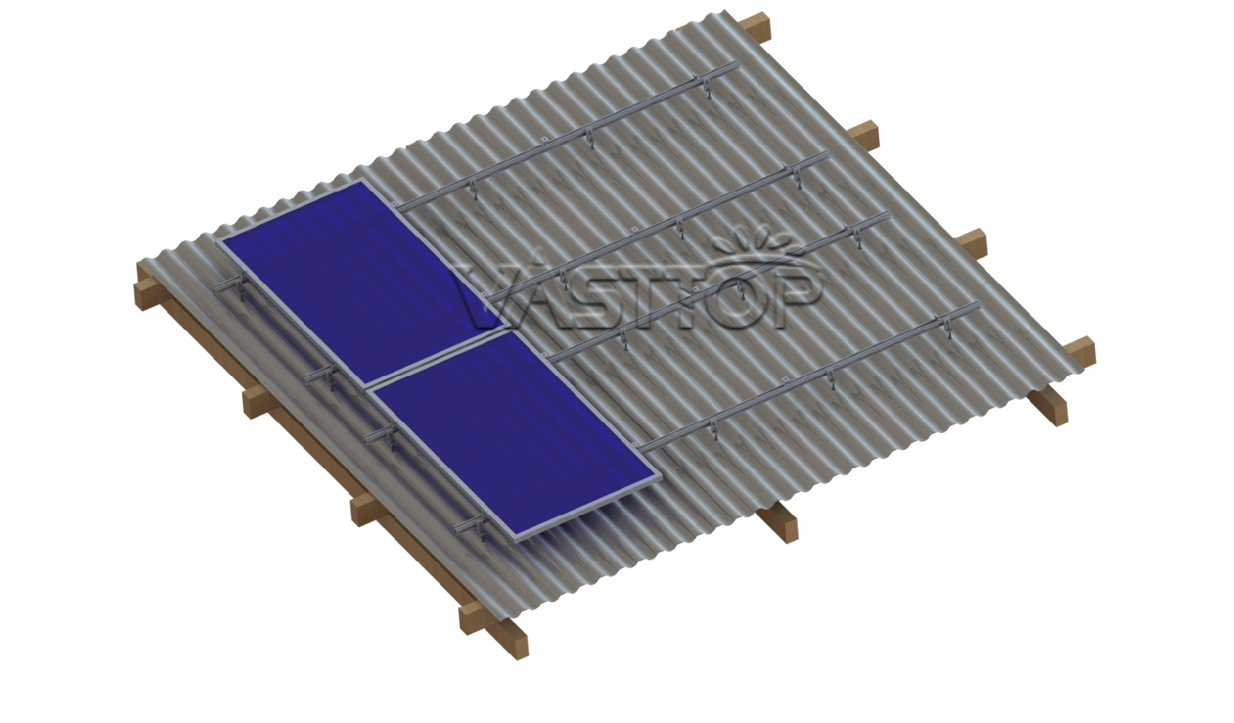 flat roof mounting system for solar panels
