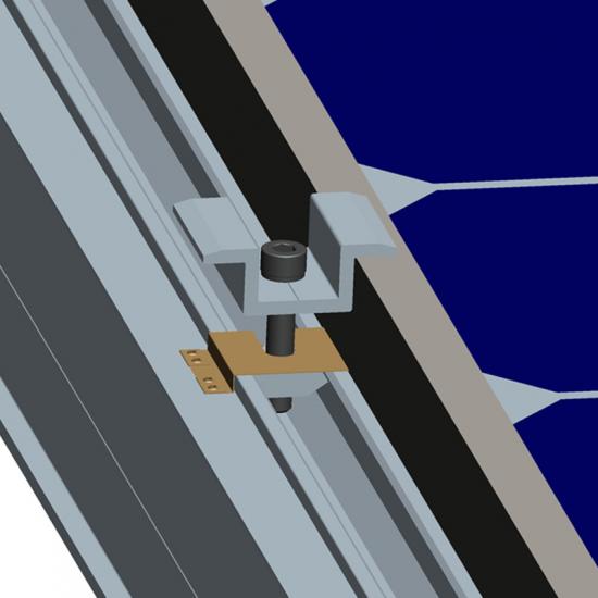 metal roof clip solar structure