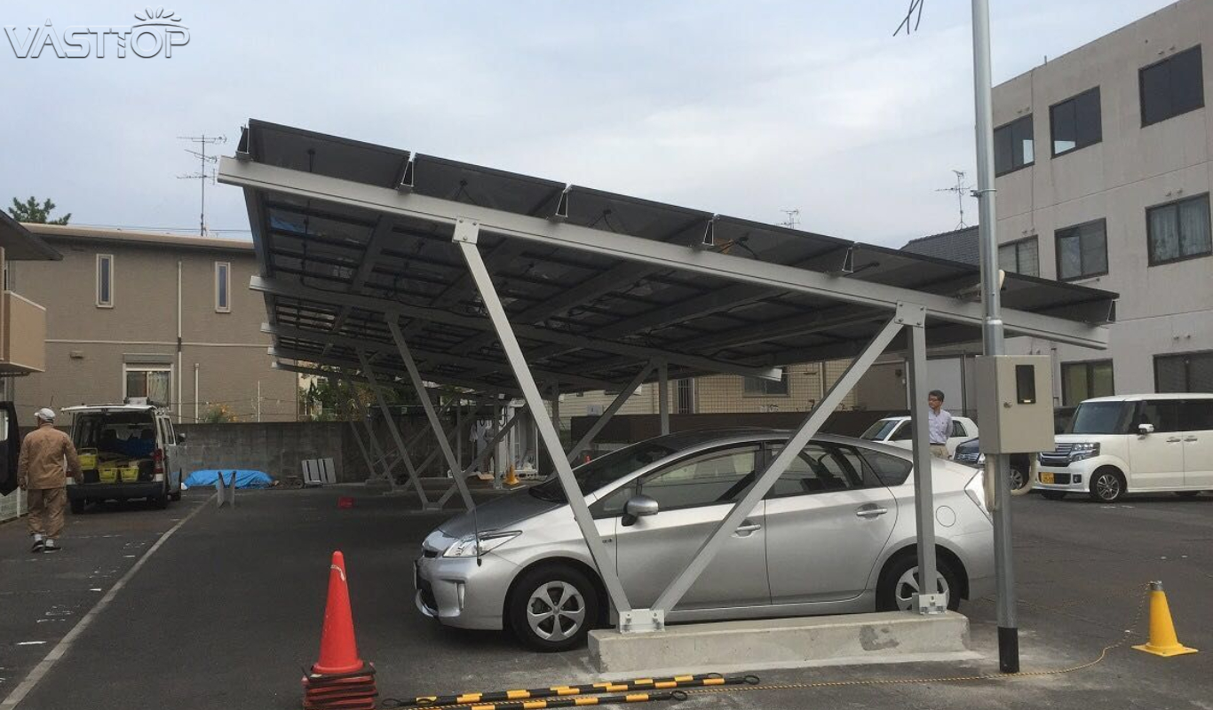 Anodized Aluminum Solar Carport Structure